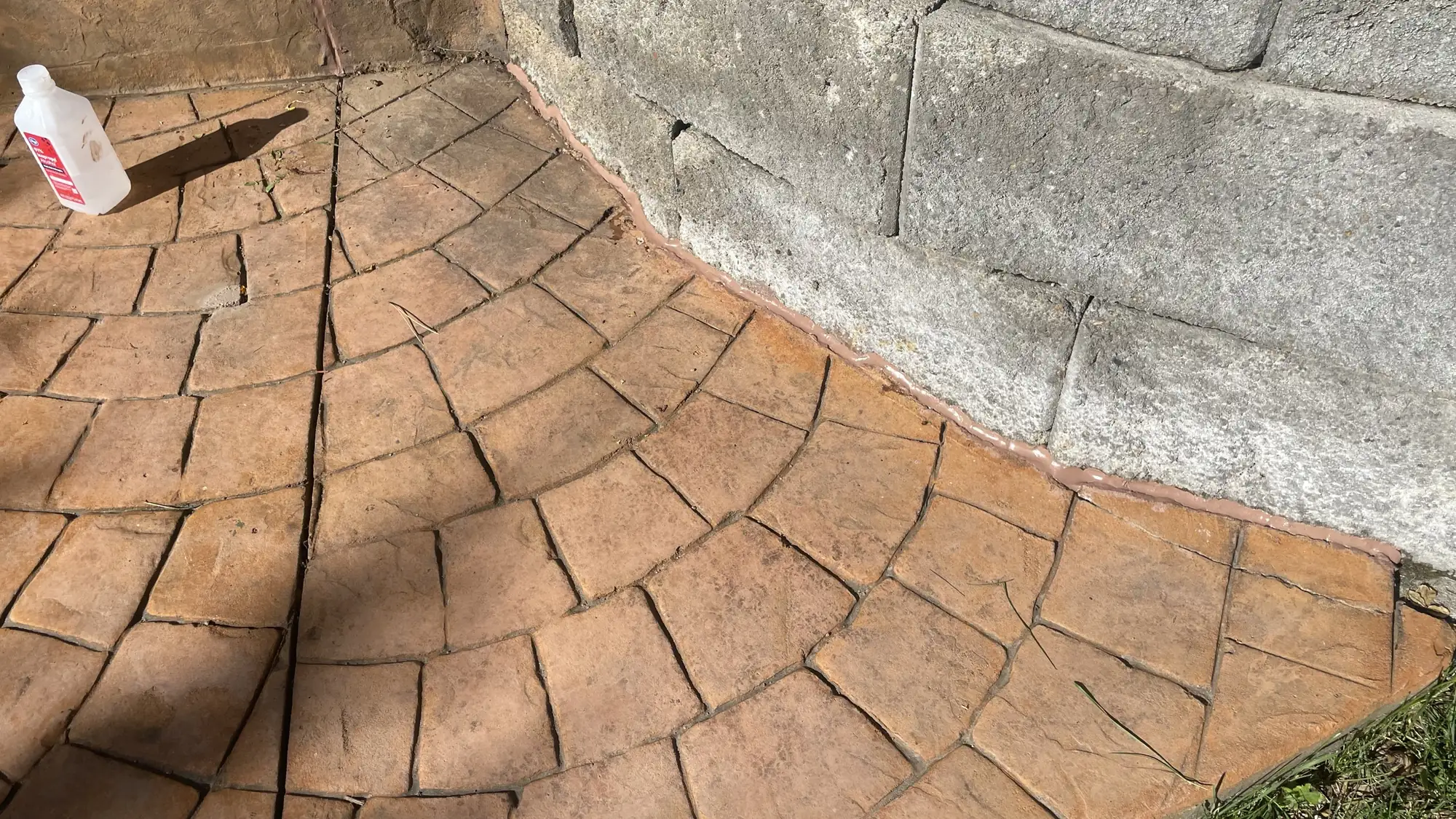 Stamped decorative concrete patio by Concrete Doctor on the Front Range